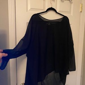 Sheer long top